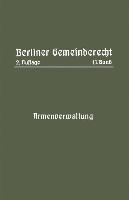 Vorderes Coverbild Armenverwaltung