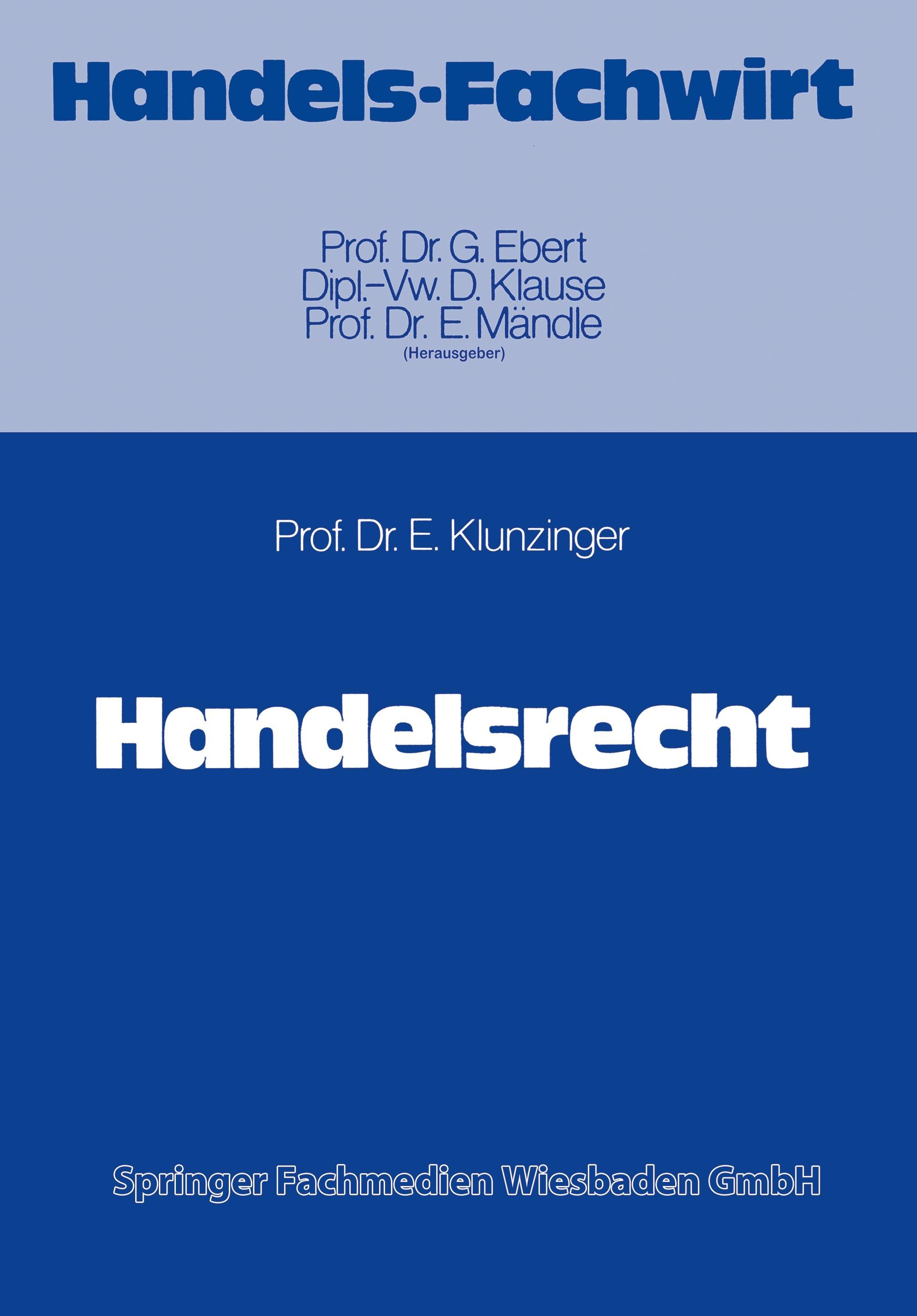 Vorderes Coverbild Handelsrecht