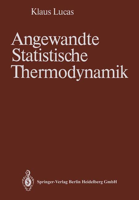 Vorderes Coverbild Angewandte Statistische Thermodynamik