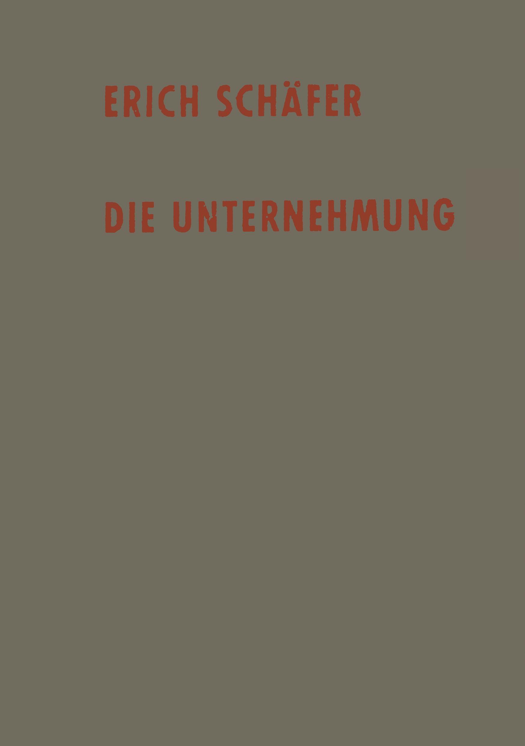 Vorderes Coverbild Die Unternehmung