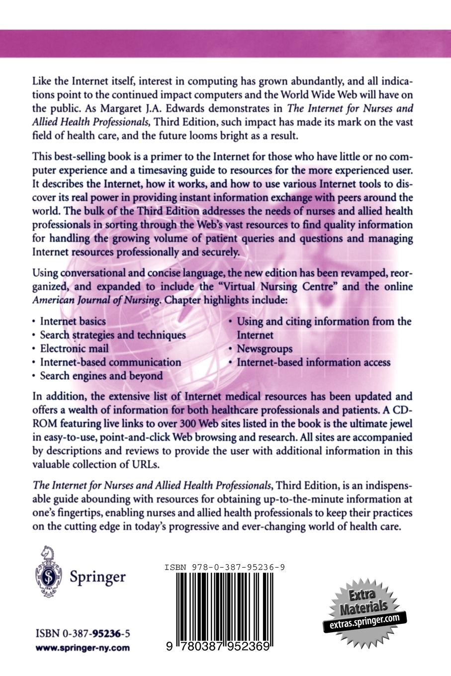 Rückseitencover The Internet for Nurses and Allied Health Professionals
