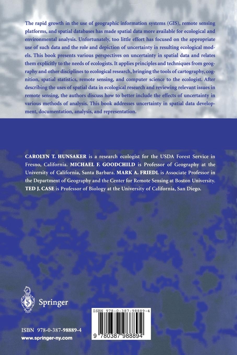 Rückseitencover Spatial Uncertainty in Ecology