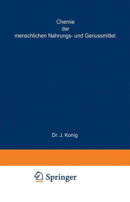 Vorderes Coverbild Chemische Zusammensetzung der menschlichen Nahrungs- und Genussmittel