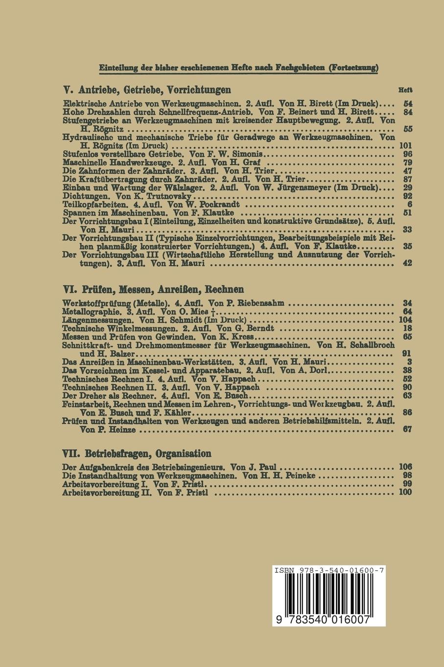 Rückseitencover Längenmessungen