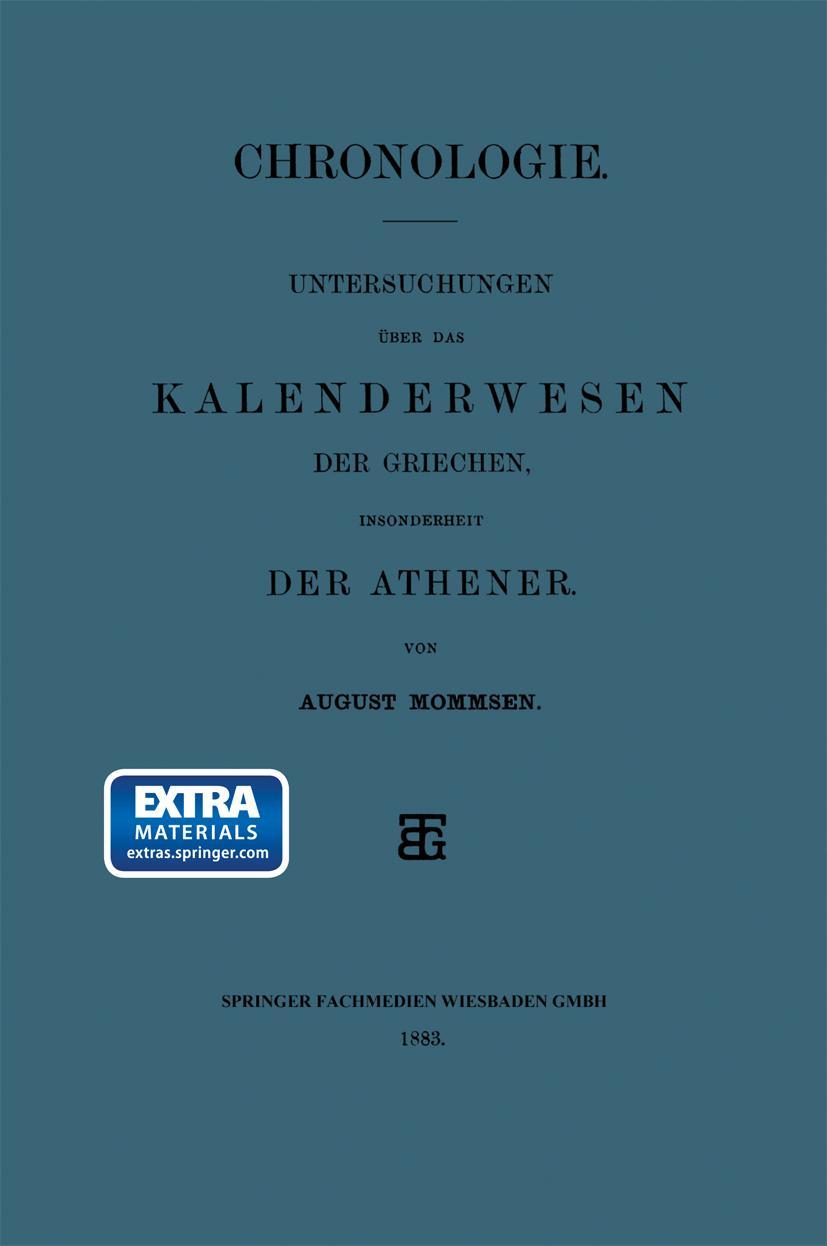 Vorderes Coverbild Chronologie