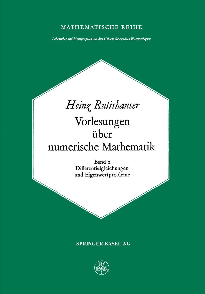 Vorderes Coverbild Vorlesungen über Numerische Mathematik