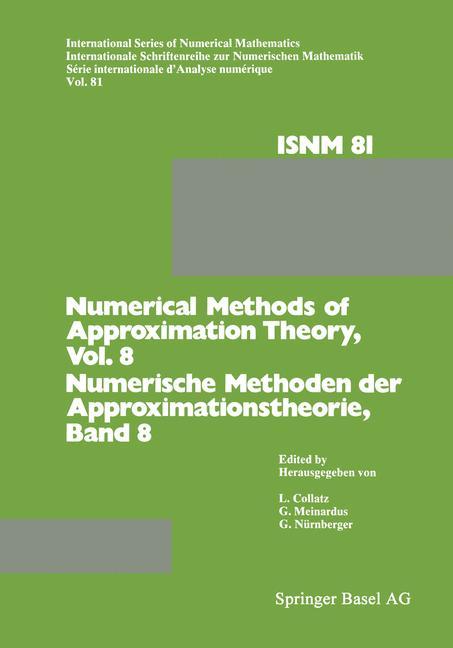 Vorderes Coverbild Numerical Methods of Approximation Theory/Numerische Methoden der Approximationstheorie