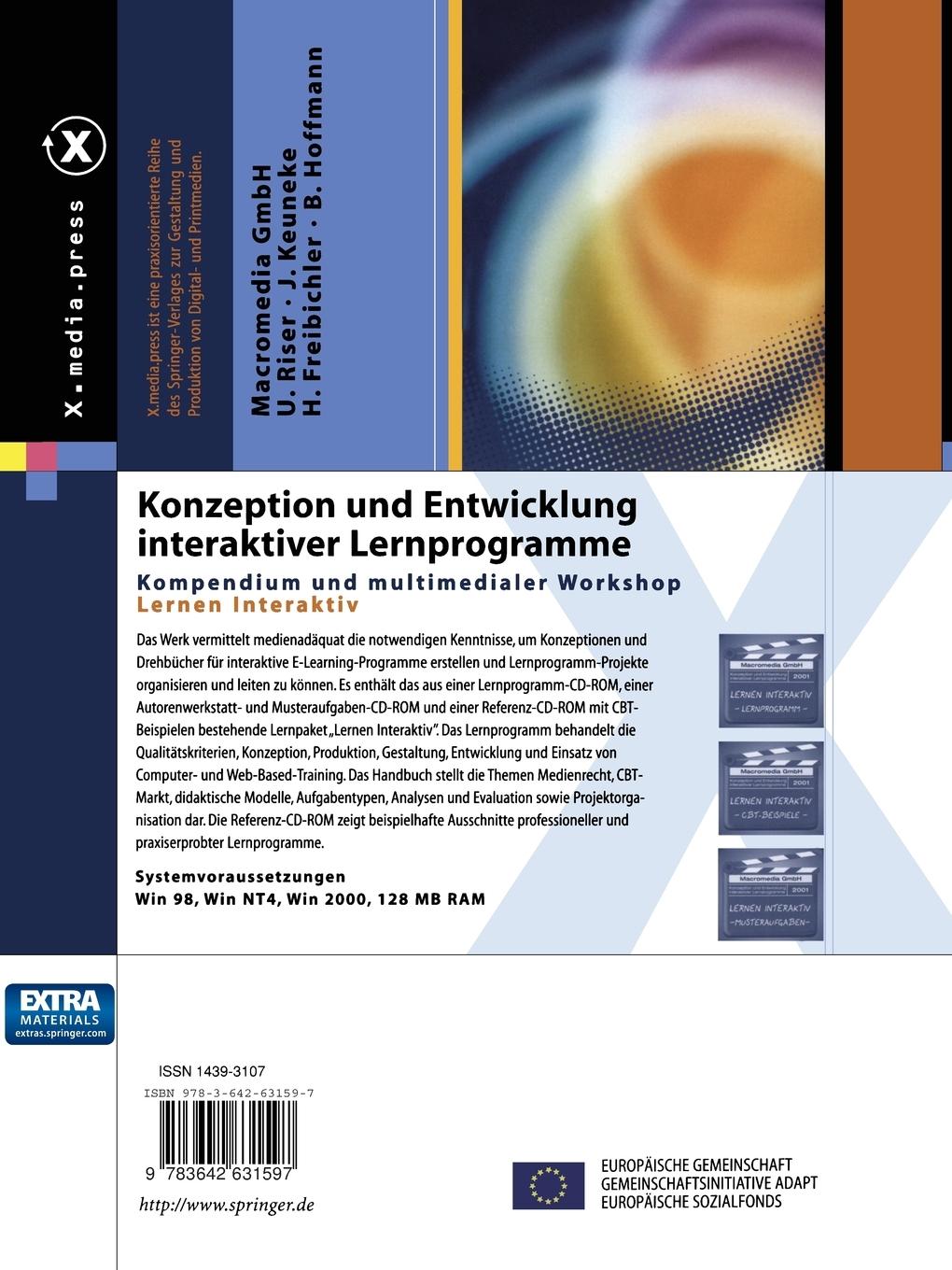 Rückseitencover Konzeption und Entwicklung interaktiver Lernprogramme