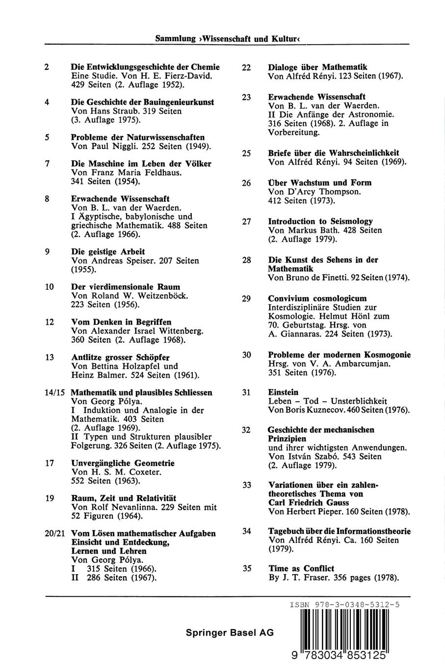 Rückseitencover Vom Lösen mathematischer Aufgaben