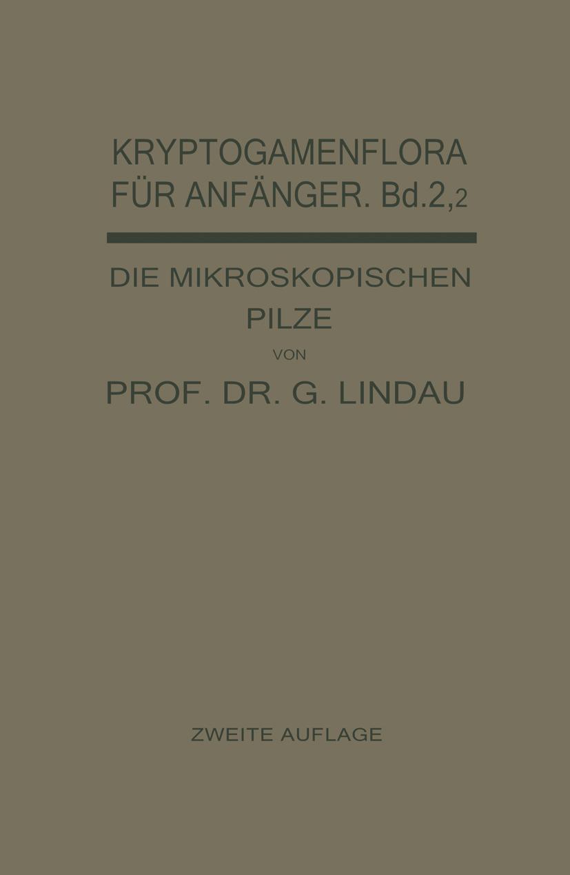 Vorderes Coverbild Die mikroskopischen Pilze
