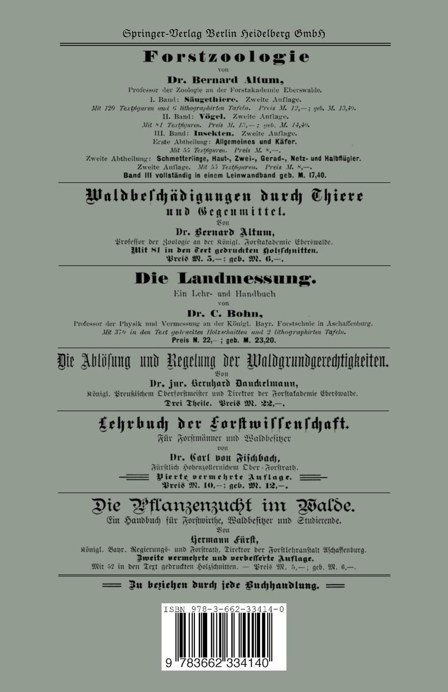 Rückseitencover Verhandlungen des Hils-Solling-Forst-Vereins