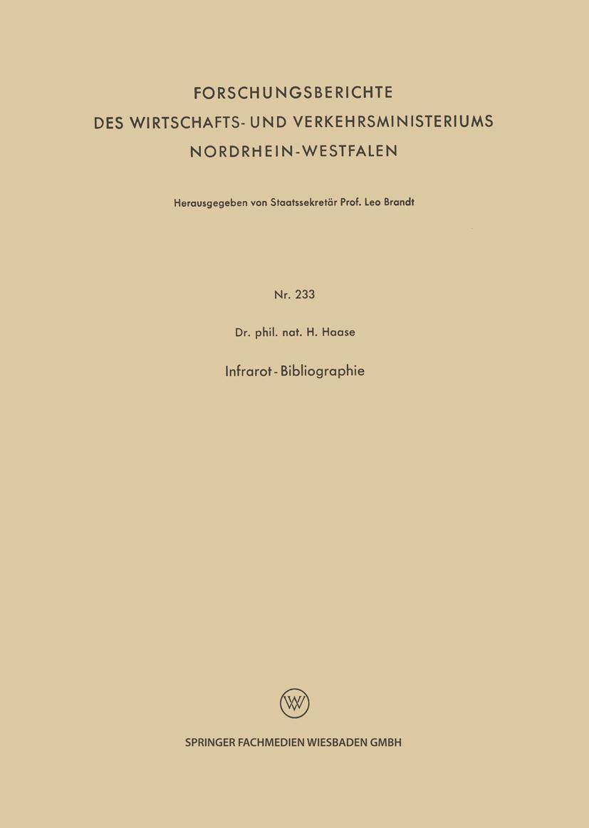 Vorderes Coverbild Infrarot-Bibliographie