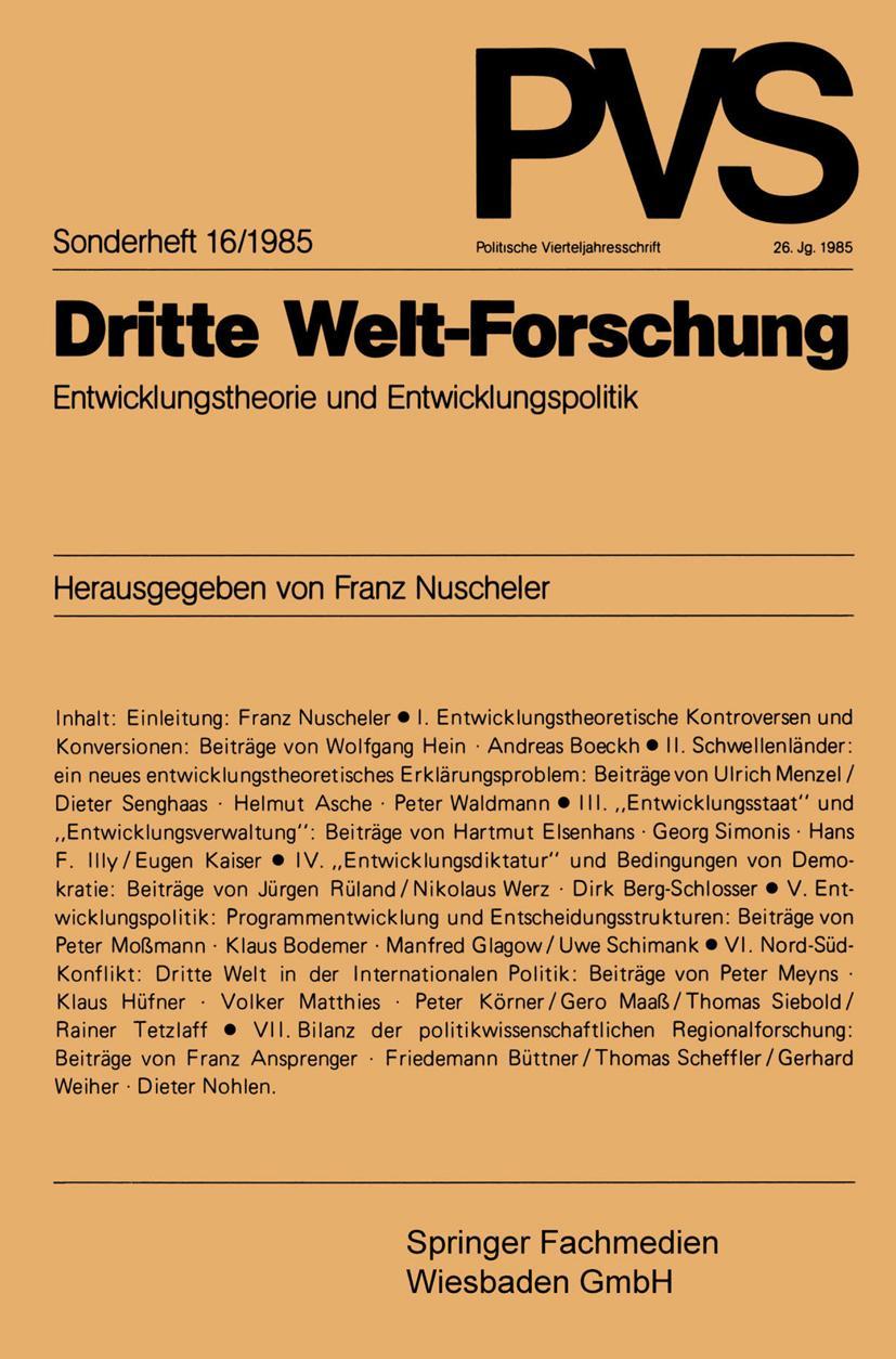 Vorderes Coverbild Dritte Welt-Forschung