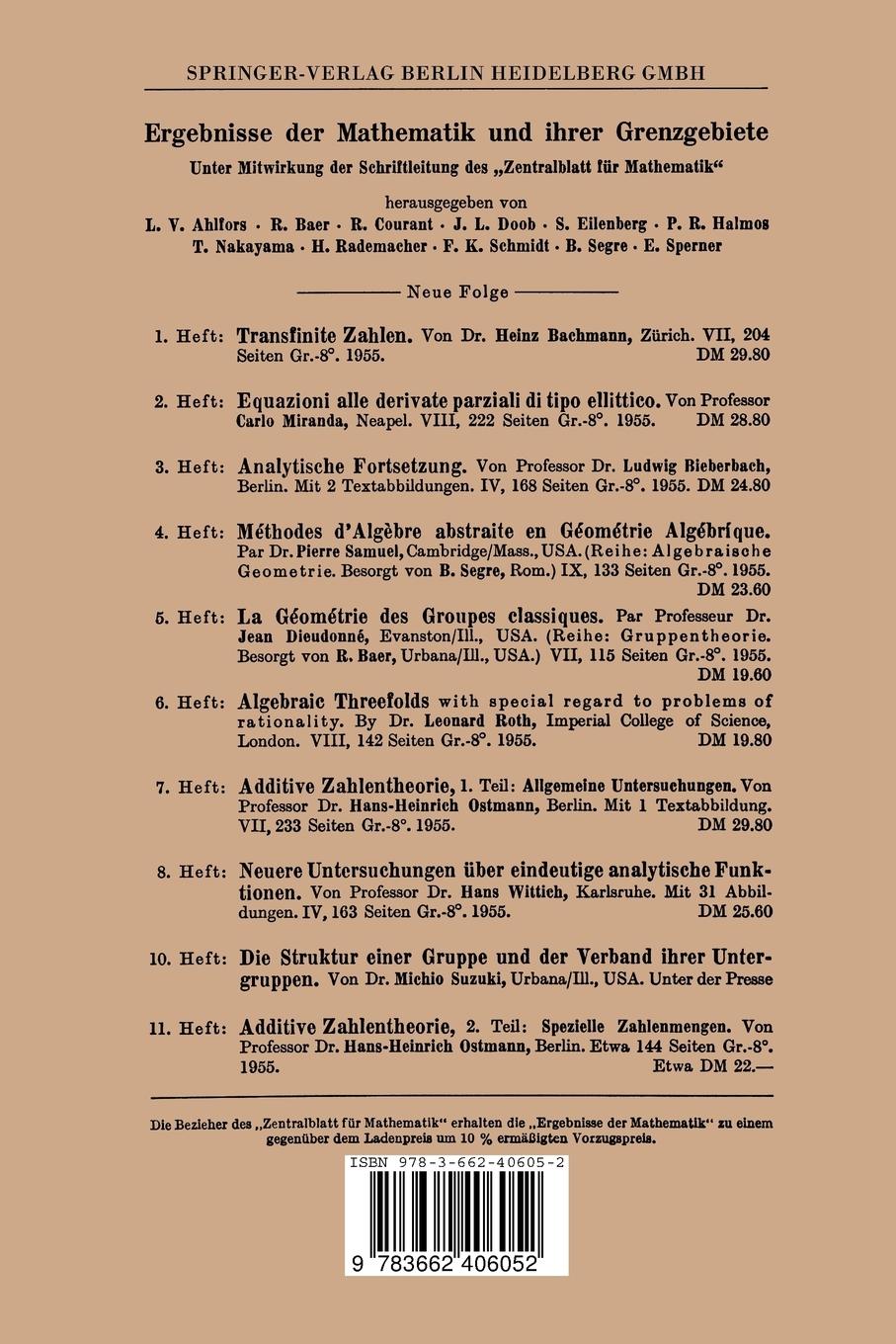 Rückseitencover Neue Topologische Methoden in der Algebraischen Geometrie