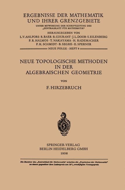 Vorderes Coverbild Neue Topologische Methoden in der Algebraischen Geometrie