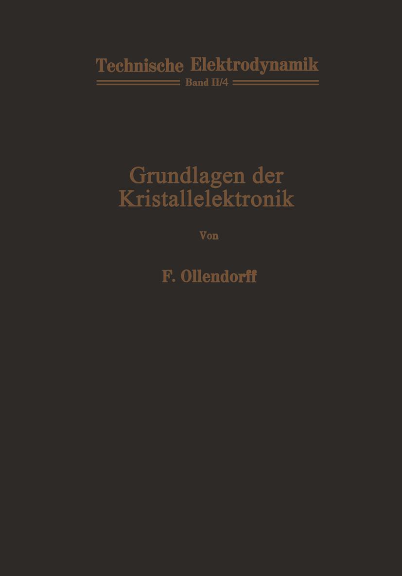 Vorderes Coverbild Grundlagen der Kristallelektronik