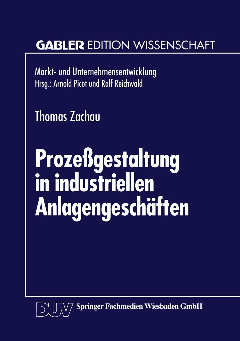 Vorderes Coverbild Prozeßgestaltung in industriellen Anlagengeschäften