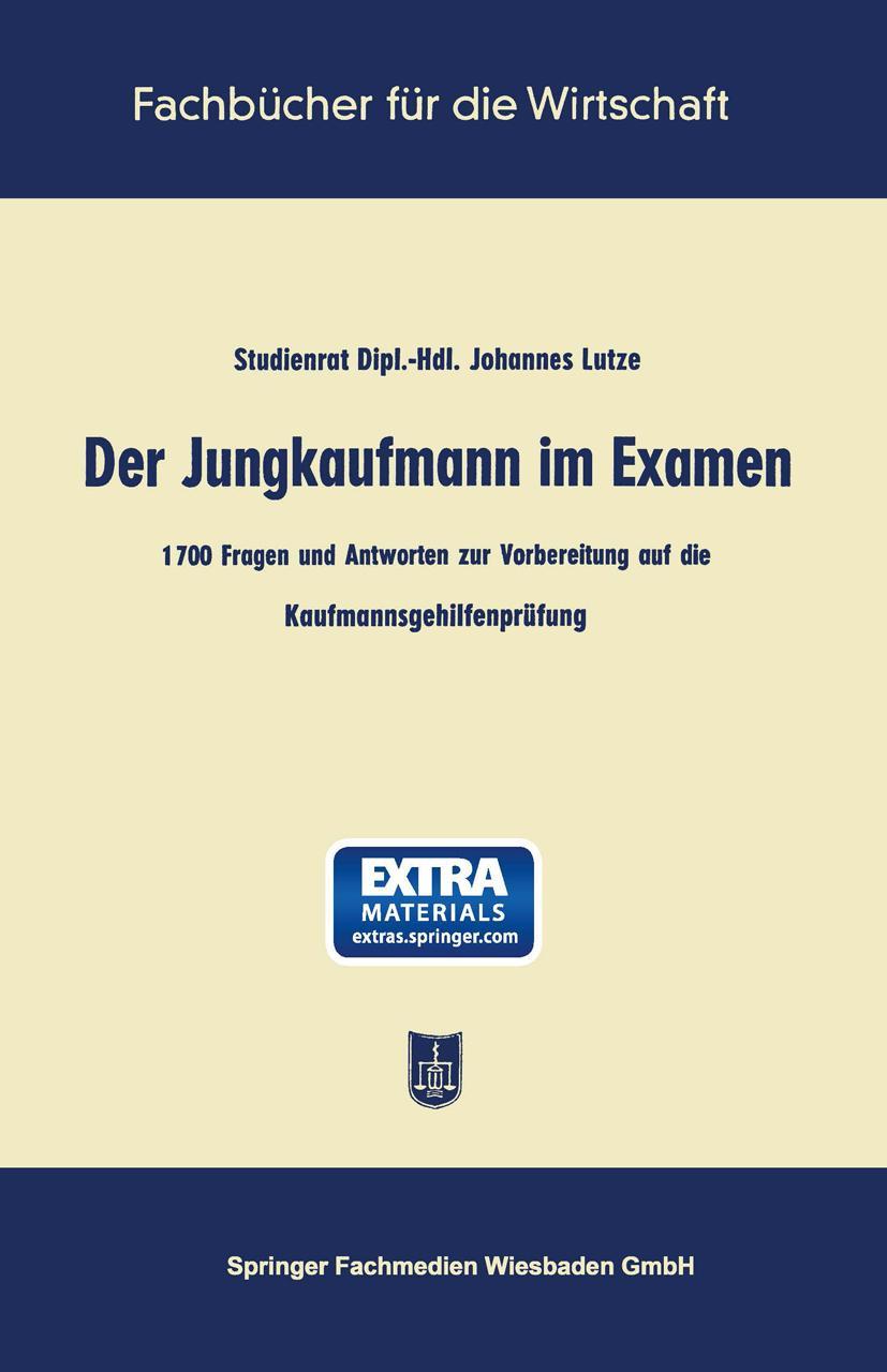 Vorderes Coverbild Der Jungkaufmann im Examen