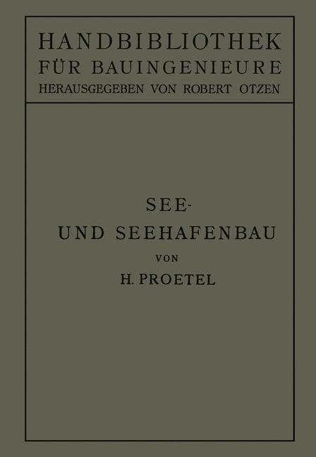 Vorderes Coverbild See- und Seehafenbau