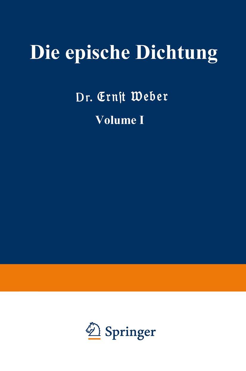 Vorderes Coverbild Die epische Dichtung