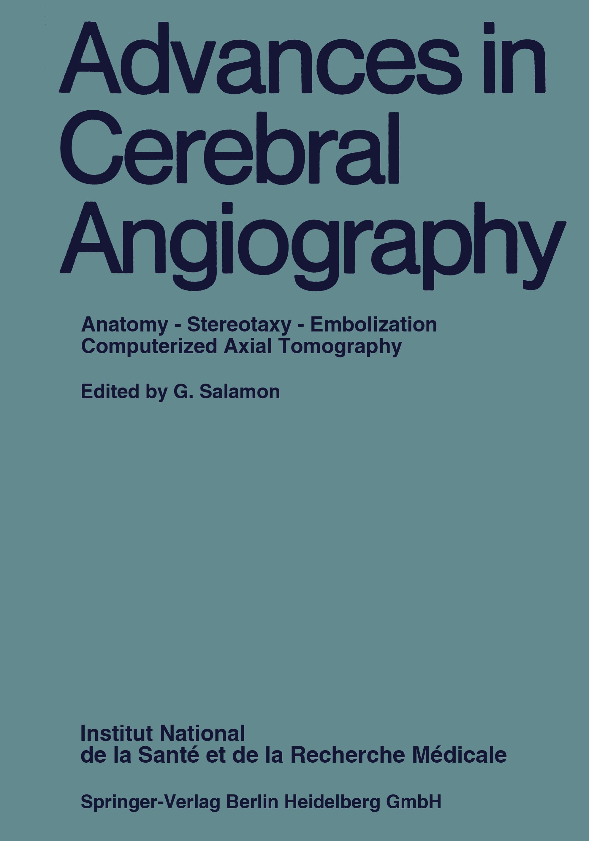 Vorderes Coverbild Advances in Cerebral Angiography