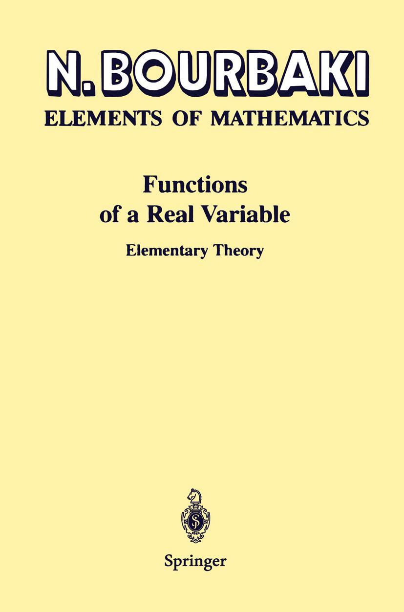 Vorderes Coverbild Functions of a Real Variable