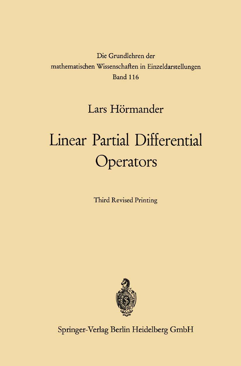Vorderes Coverbild Linear Partial Differential Operators