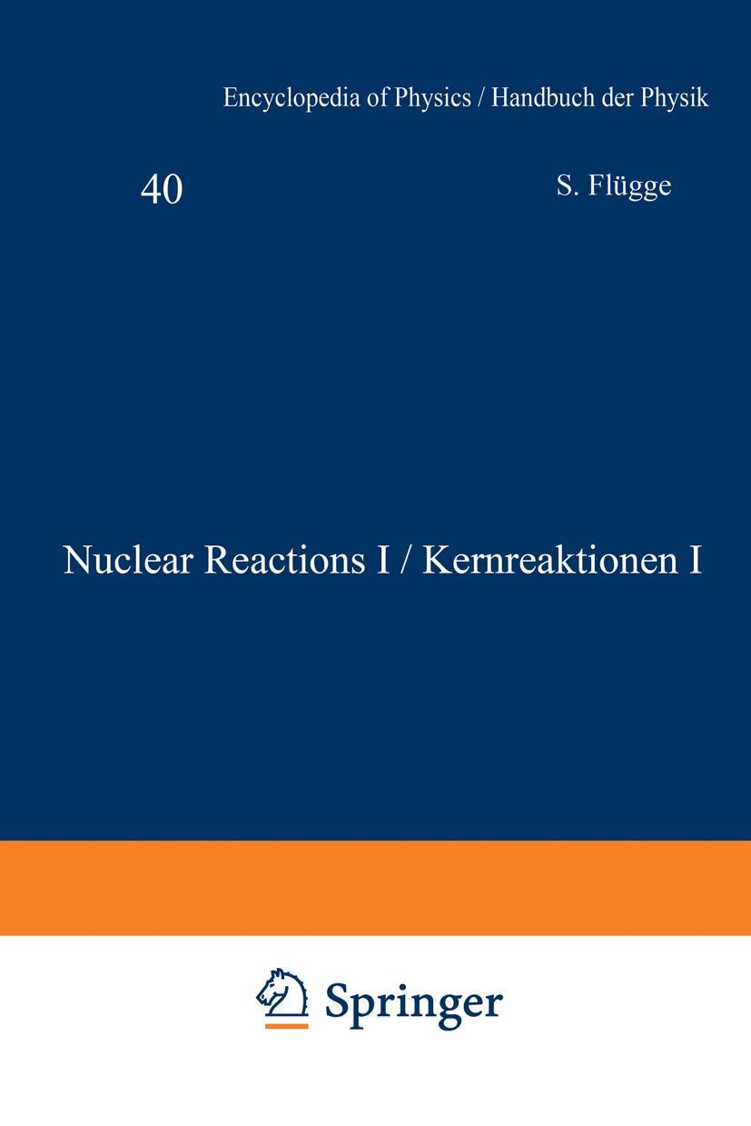 Vorderes Coverbild Nuclear Reactions I / Kernreaktionen I