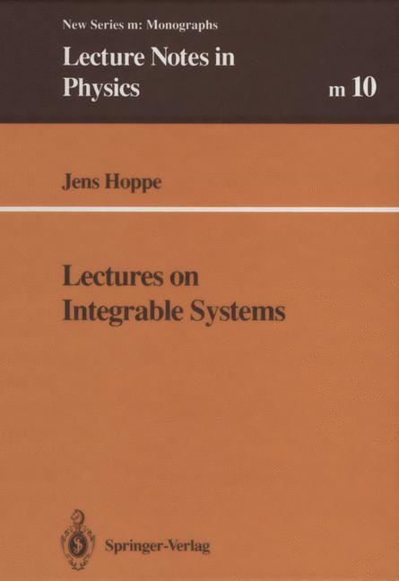 Vorderes Coverbild Lectures on Integrable Systems