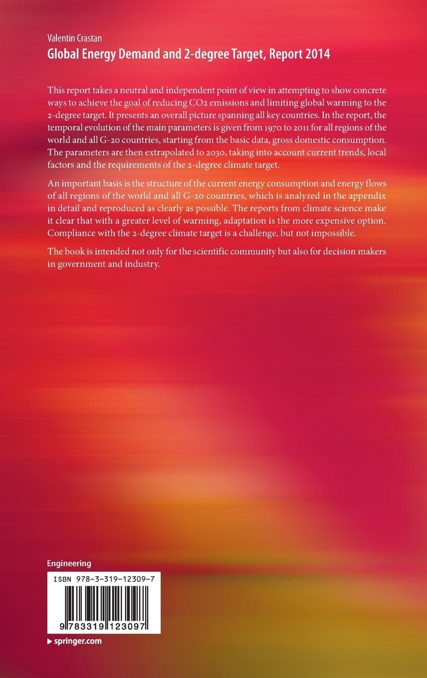 Rückseitencover Global Energy Demand and 2-degree Target, Report 2014