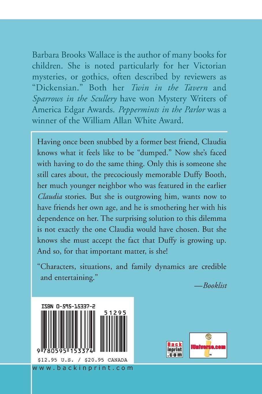 Rückseitencover Claudia and Duffy