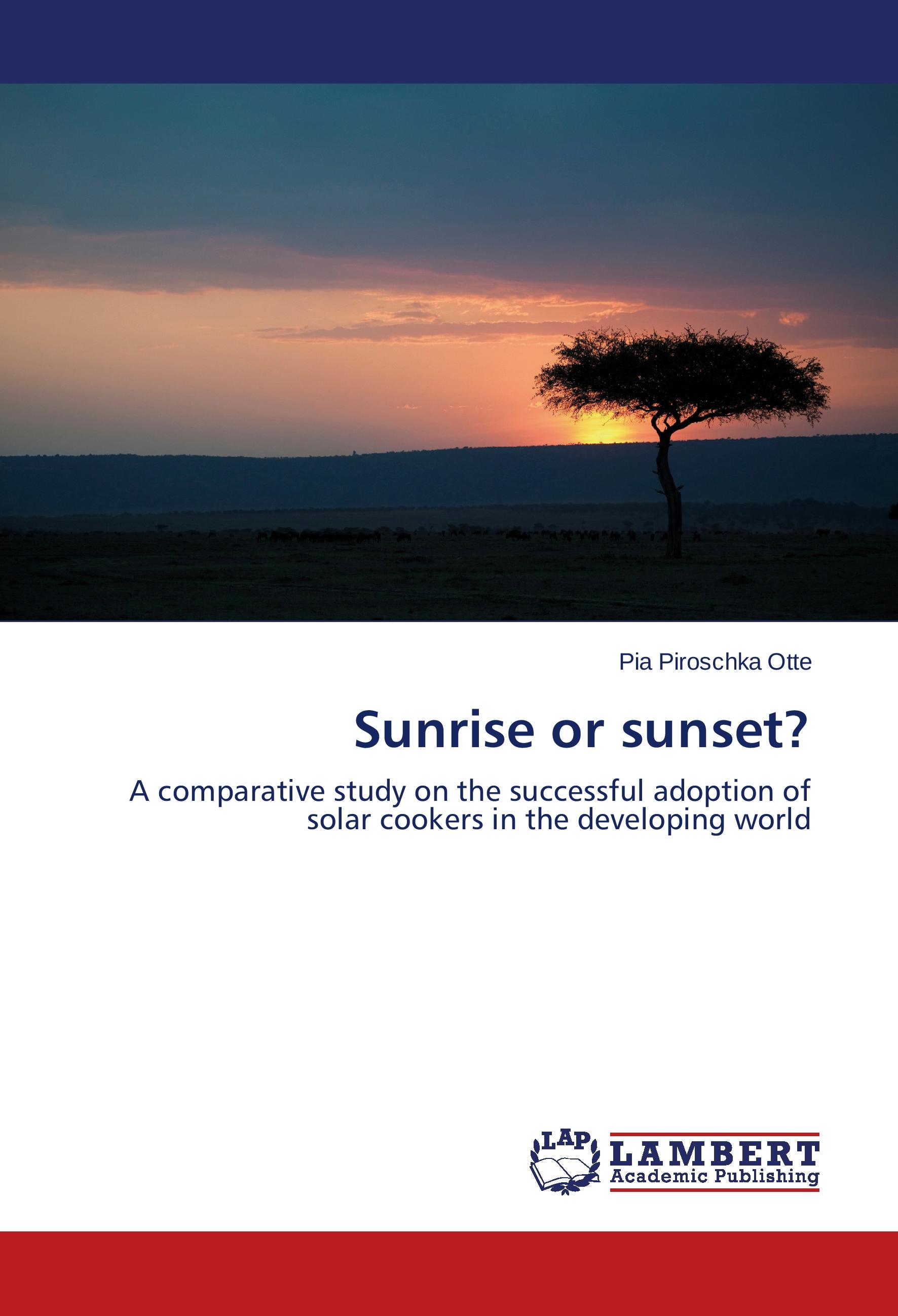 Vorderes Coverbild Sunrise or sunset?