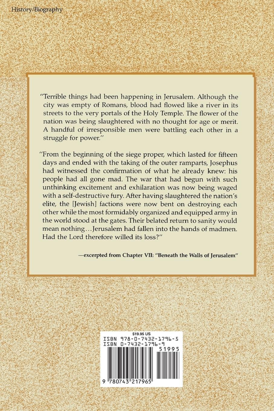 Rückseitencover Flavius Josephus