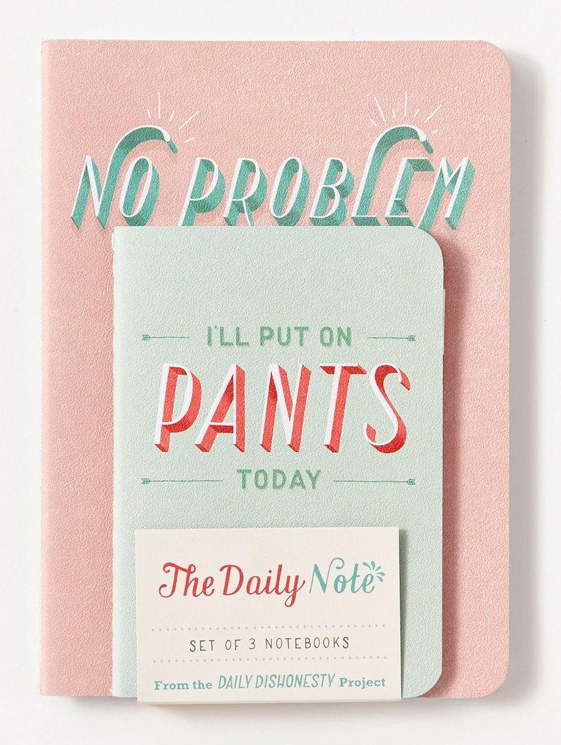 Vorderes Coverbild Daily Dishonesty: The Daily Note (Set of 3 Notebooks)