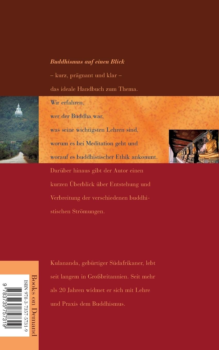 Rückseitencover Buddhismus auf einen Blick