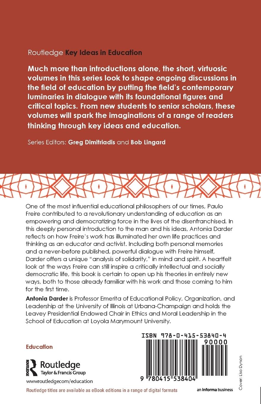 Rückseitencover Freire and Education