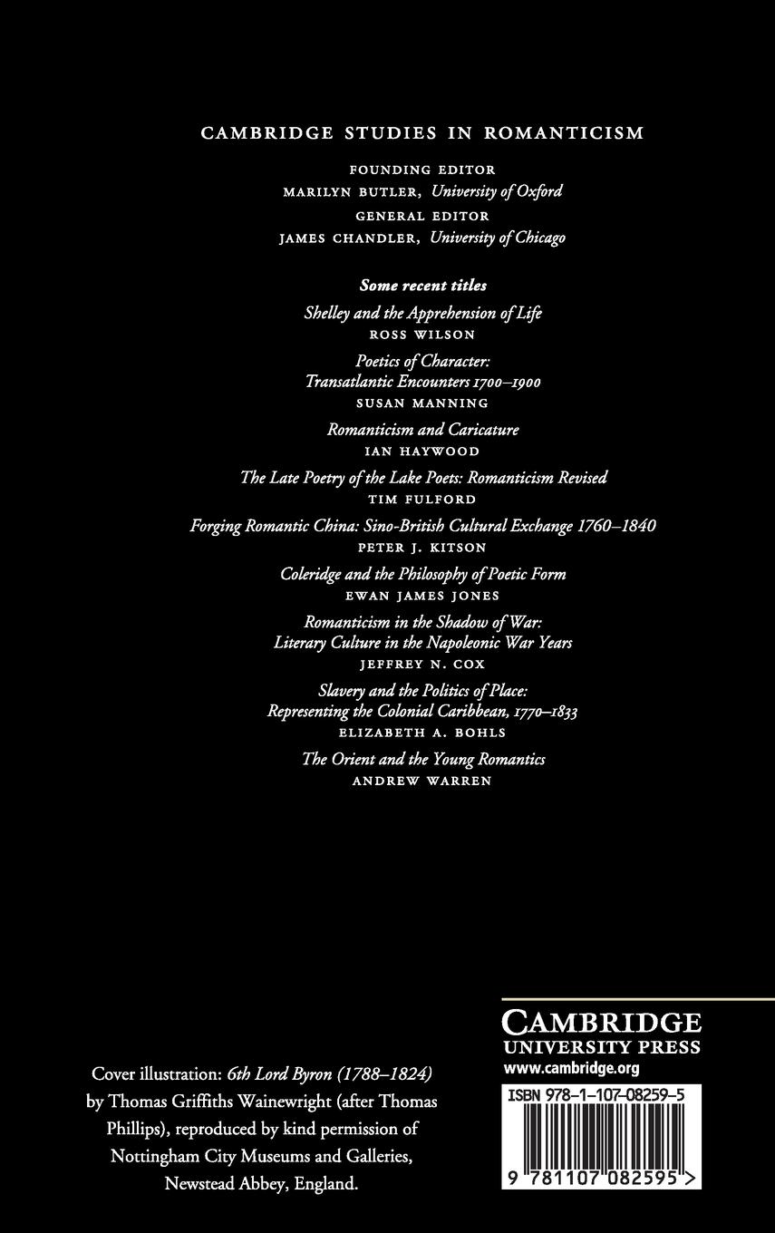 Rückseitencover Lord Byron and Scandalous Celebrity