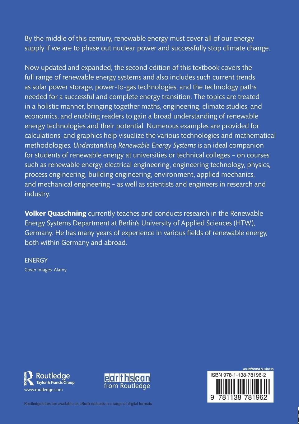 Rückseitencover Understanding Renewable Energy Systems