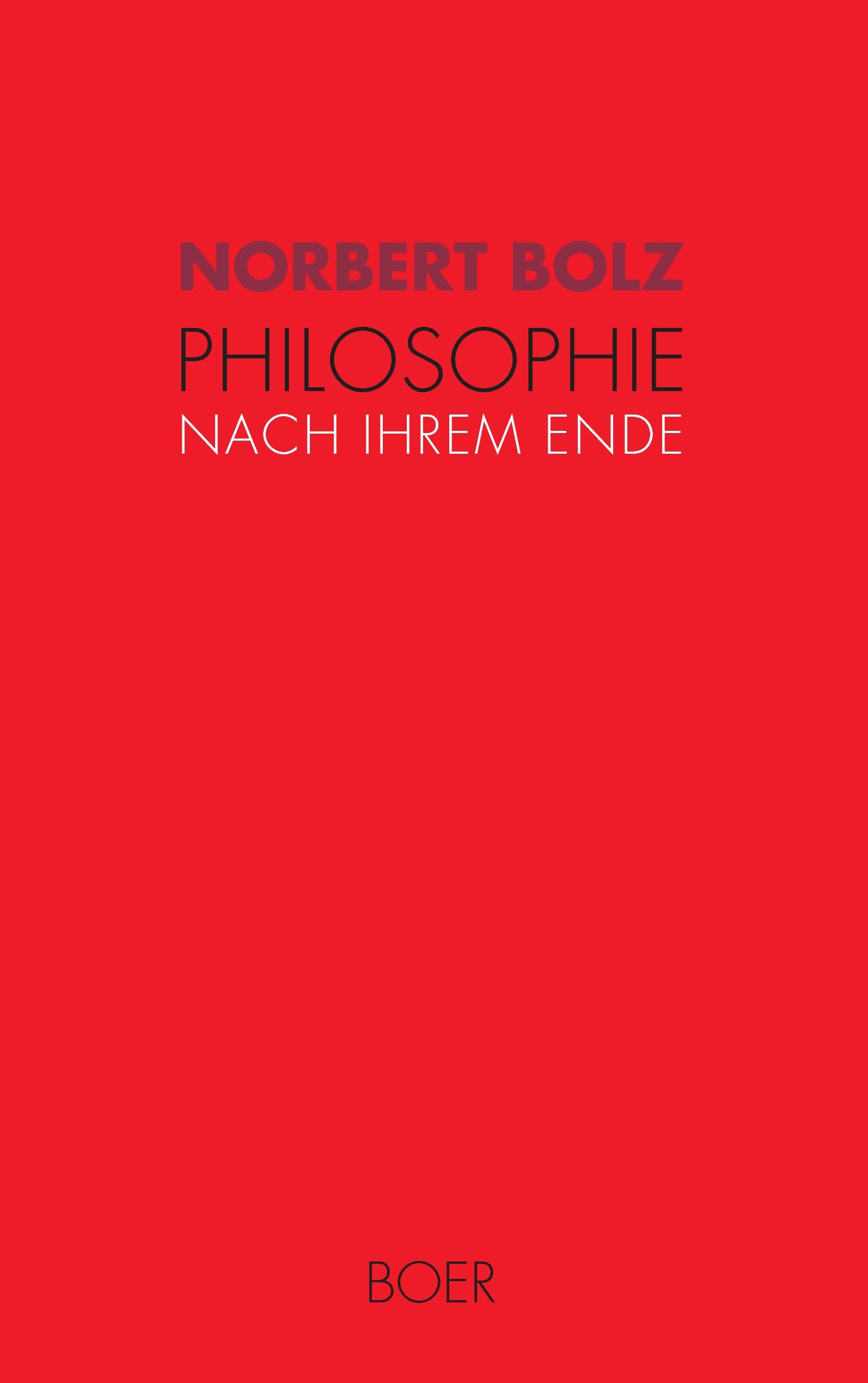 Vorderes Coverbild Philosophie nach ihrem Ende
