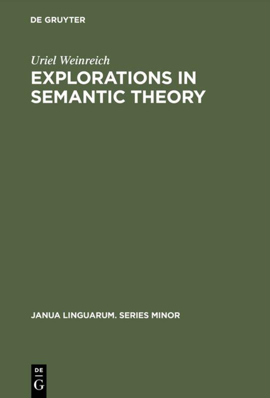 Vorderes Coverbild Explorations in Semantic Theory