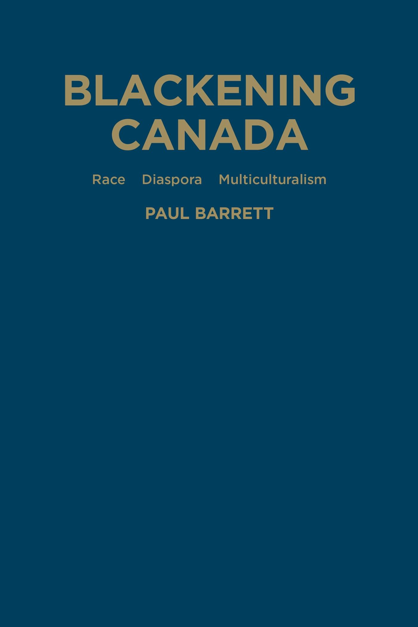 Vorderes Coverbild Blackening Canada