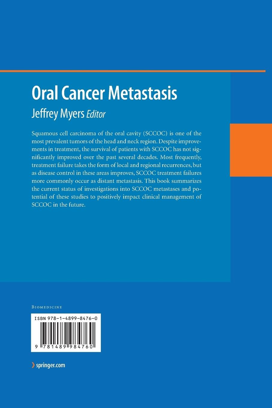 Rückseitencover Oral Cancer Metastasis