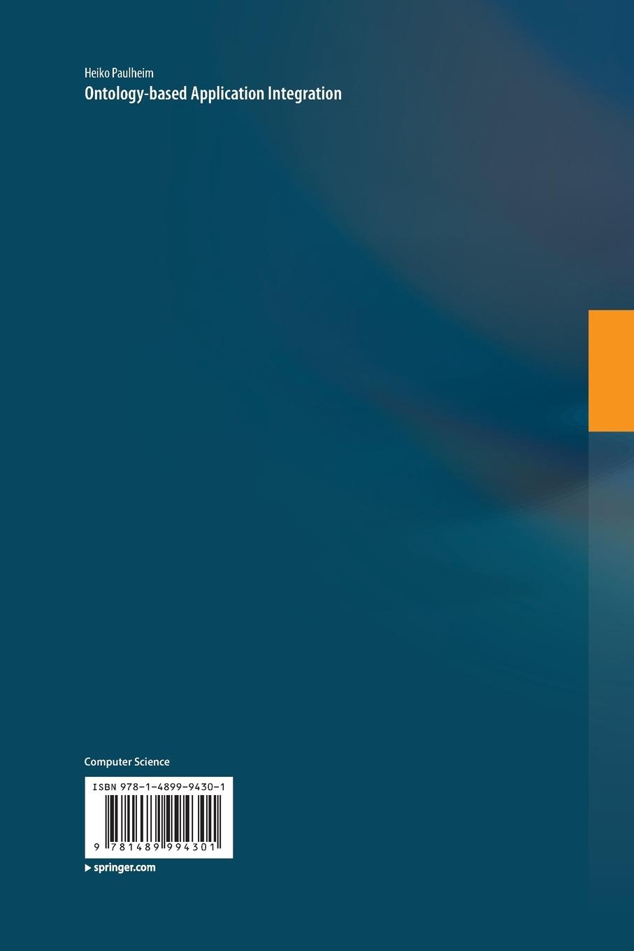 Rückseitencover Ontology-based Application Integration