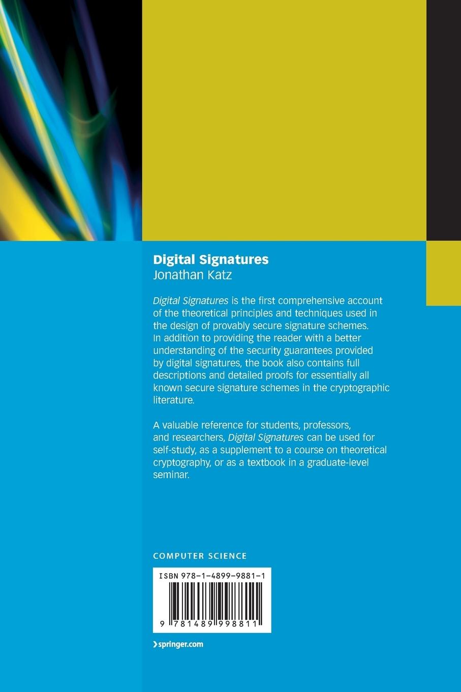 Rückseitencover Digital Signatures