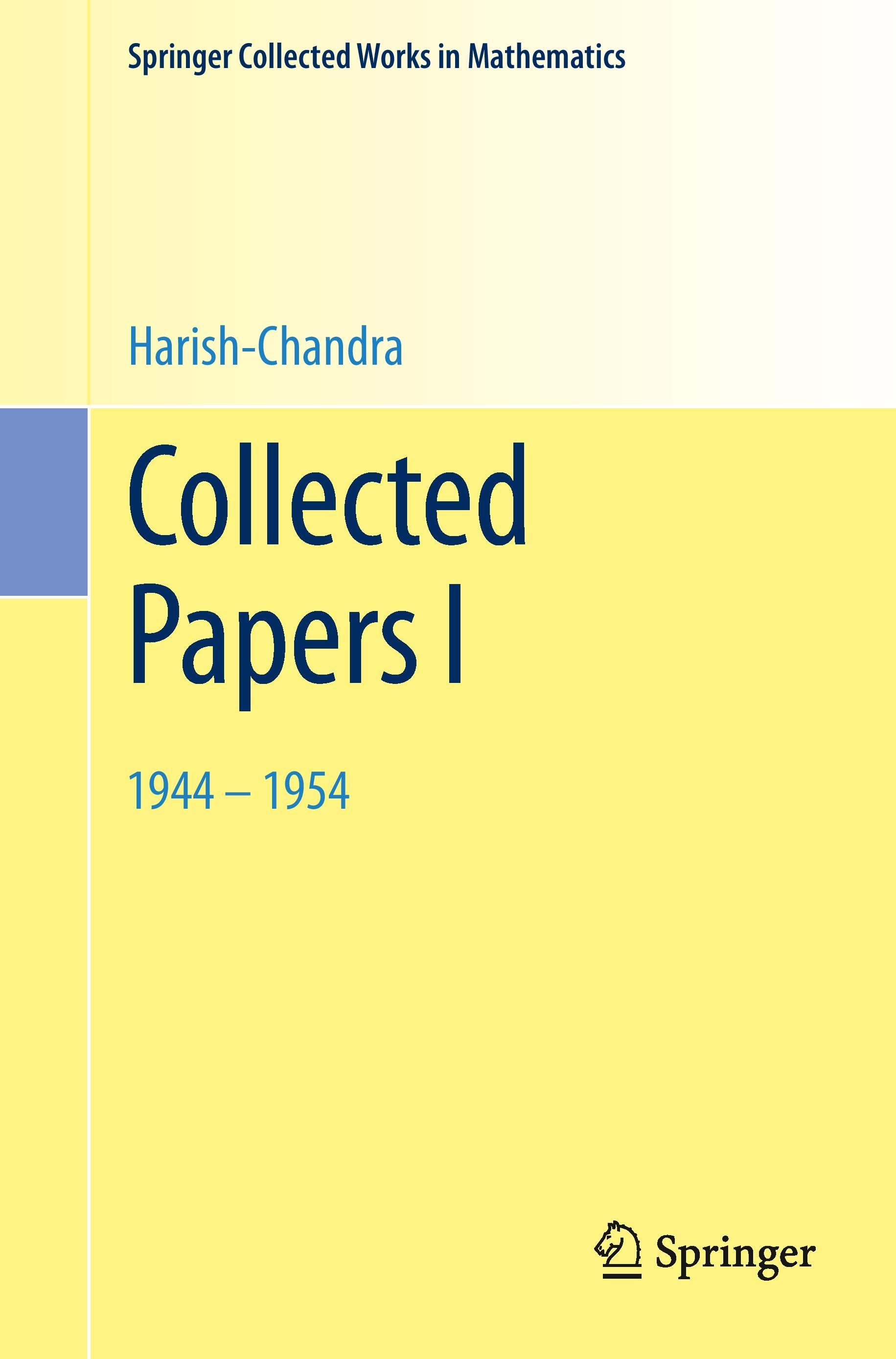 Vorderes Coverbild Collected Papers I
