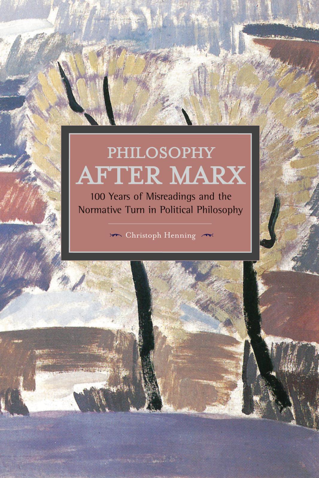 Vorderes Coverbild Philosophy After Marx