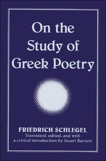 Vorderes Coverbild On the Study of Greek Poetry