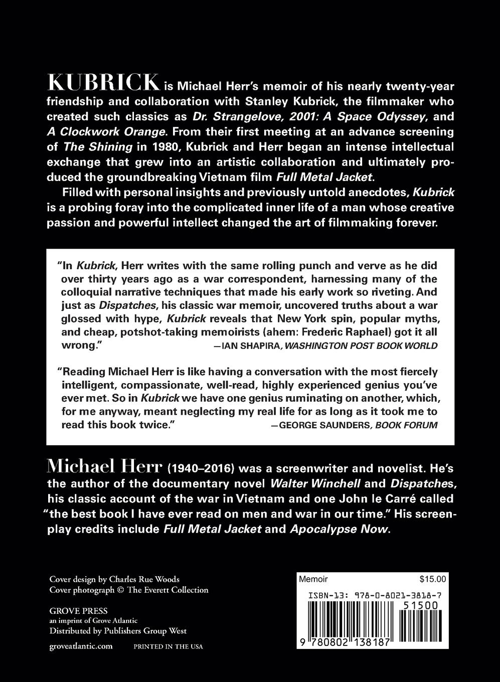 Rückseitencover Kubrick