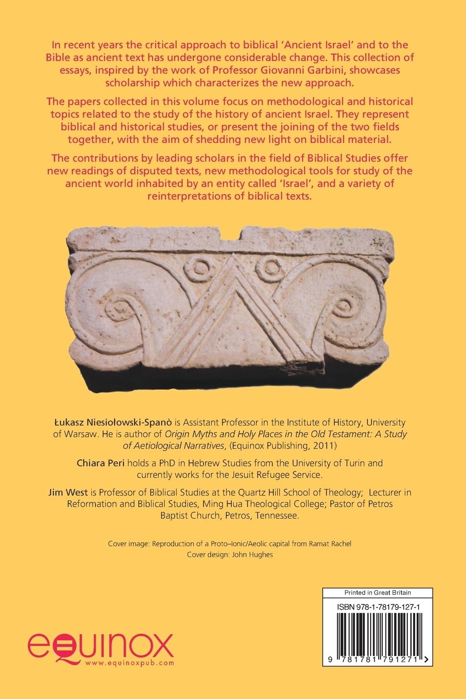 Rückseitencover Finding Myth and History in the Bible