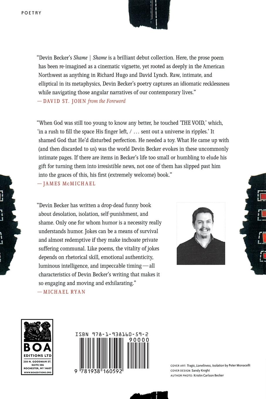 Rückseitencover Shame / Shame